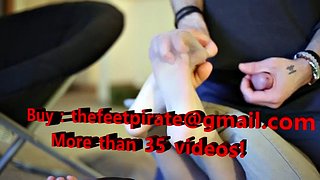 College Soles Feet Cum Footjob Tickling