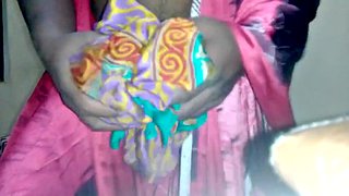 satin saree hot 4