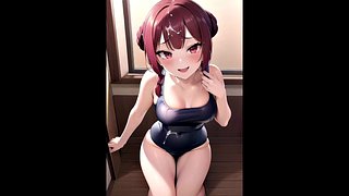 Hentai Anime Art Seduction of a shameless JK Generated by AI 2