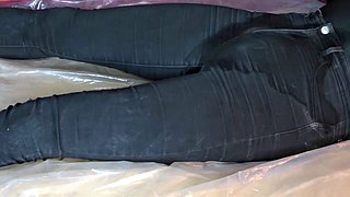 Orgasme i spiked jeans