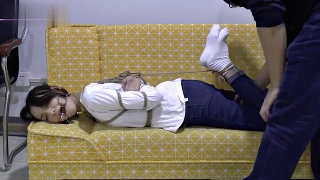 chinese bondage in white socks