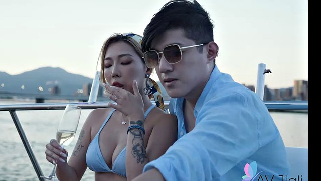 Stacy and her friends spend the day on a boat playing and fucking