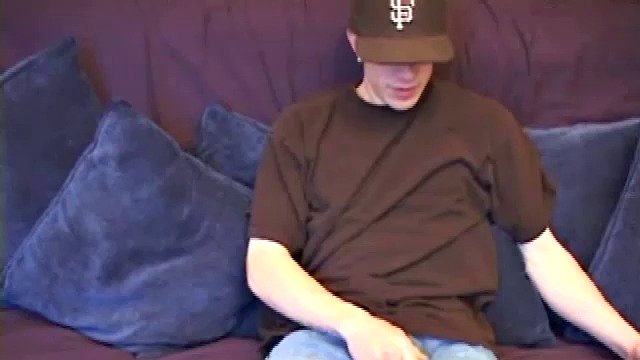 In this solo, young Shane invites us to watch him jerk off. He caresses himself through his shorts before giving us a glimpse of what's growing inside.