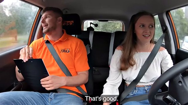 Petite driving student got POV banged after deepthroat