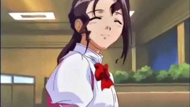 Anime genç sürtük bağlı yukarı ve okşadı