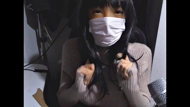 female mask kigurumi masturbation
