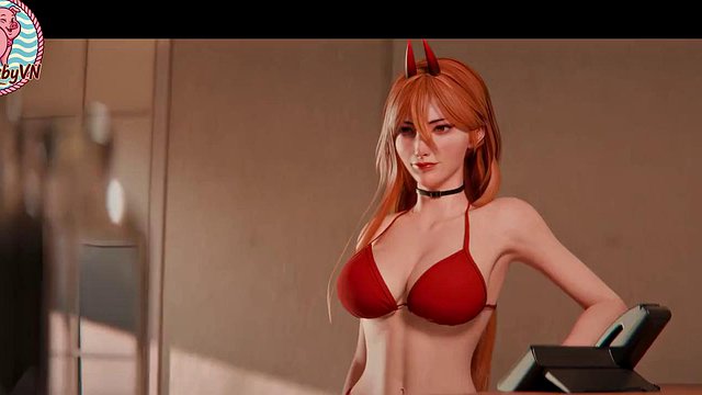 Hentai z dużymi cyckami Denji Power Nim Tan