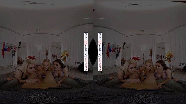 Rachael Cavalli, Bianca Burke, Alex Mack and Kit Mercer Turn a Private Lingerie Fitting into a Steamy Group