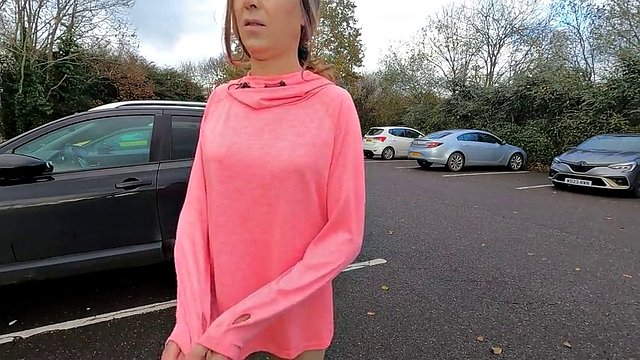 Flash in a busy parking lot
