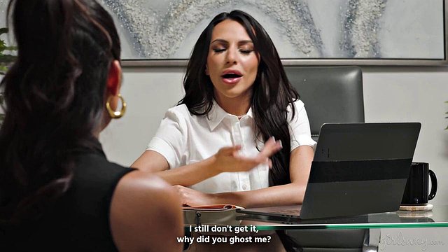 GIRLSWAY - Hot Babe Kylie Rocket Realizes She Ghosted Her Job Interviewer Hime Marie On A Dating App