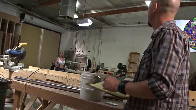 Horny Busty Avy Scott Pounds Coworker in the Factory