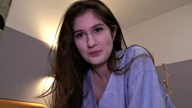 The guy came tired after work, but my sweet blowjob will not leave him indifferent
