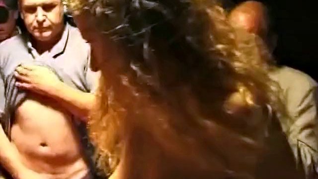 Curvy babe from France enjoys lots of cocks at once