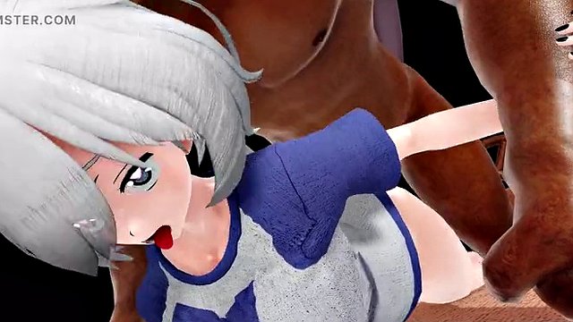 mmd r18 Junko a sexy slut fuck cheating wife 3d animation hentai gangbang cum swallow sex