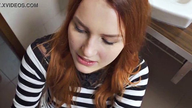 HUNT4K. The cuckold stays in the public bathroom watching his girlfriend's sex with Hunter