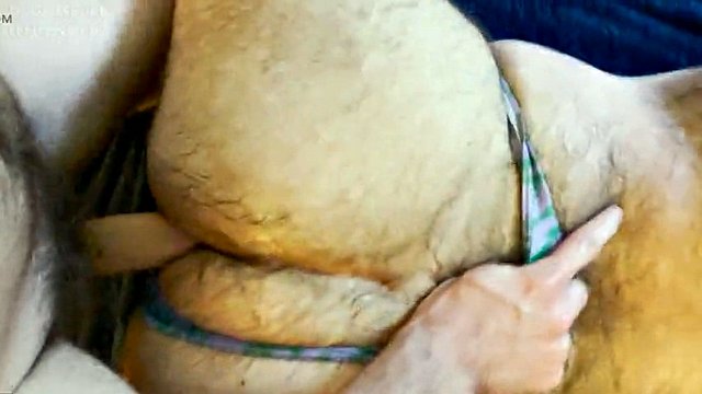 Hairy Tradie and Big Cock Anonymous Squirts in Furry Cum Dump Otter After Hard Bareback Breeding with Grindr