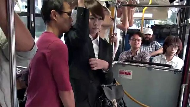 Japanese gangbang in a public bus uncensored