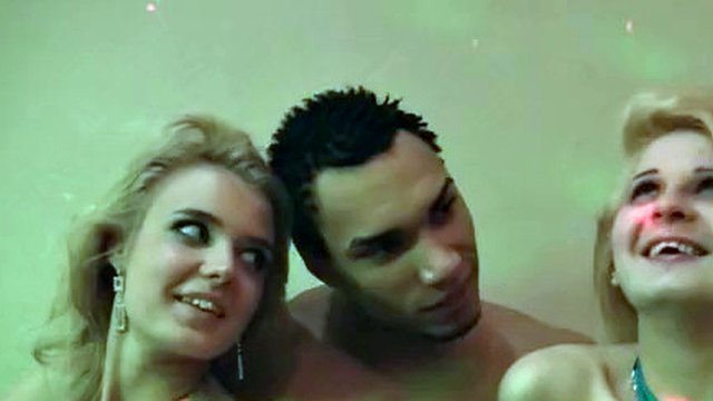 Crazy university orgy with champagne