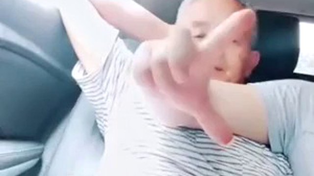 Chinese old man sucks