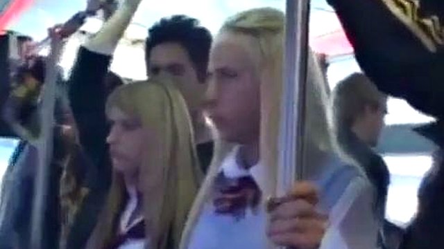 Blondes groped