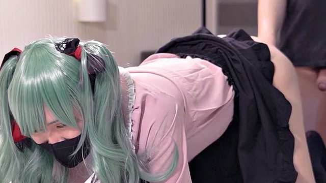 Hatsune Miku Vampire Cosplayer gets fucked, japanese hentai anime crossdresser cosplay 5