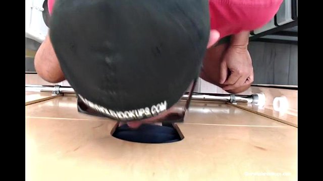 Milking Daddy at the Gloryhole