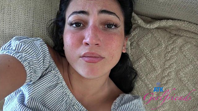 POV Mira Luv Cute Freckled Girlfriend Date: Rough Shaved Pussy Devoured in Sloppy Blowjob Before