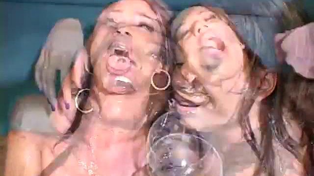 Ebony sistas lesbians bukkake