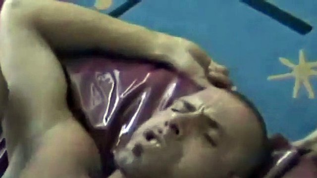 German gay anally fucked missionary by lover bareback
