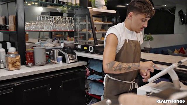 Two Horny Babes Get Fucked By BBC After Scissoring At The Coffee Shop - Charly Summer, Leana Lovings, Lil D