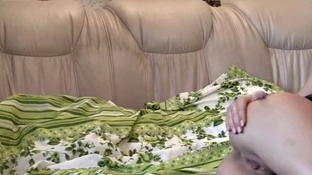 A young couple fucks hard at home in all holes