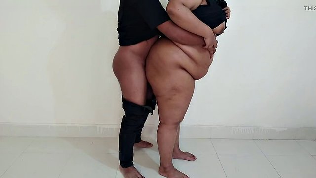 I wake up and see a sexy hijabi Egyptian stepmom sexually excited, but she is not at home, so I help her stepmom - cum twice