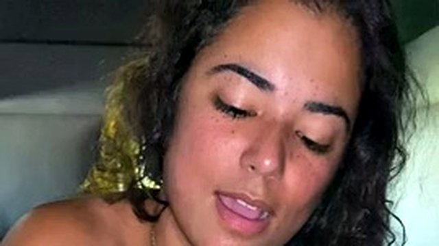 Busty Latina wife milking a big black cock, I found her at hookmet. com