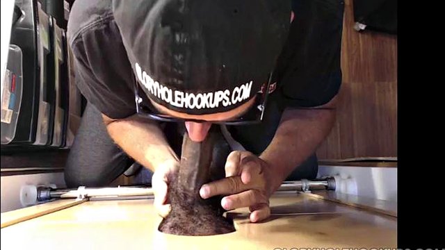 Chocolate Cock Gloryhole Delight