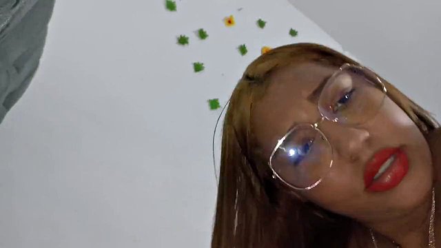 POV Redhead Latina Teen Sucking and Getting Fucked