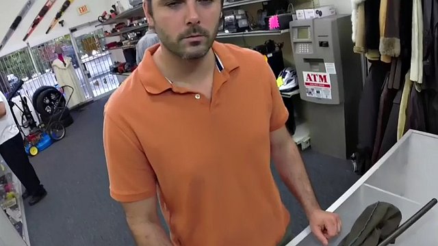 Gay pawn threesome assfucked in the shop owners office