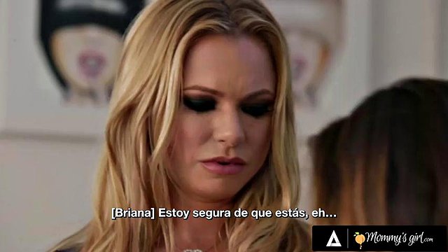MOMMY'S GIRL - Nosy Neighbor Caught MILF Reena Sky & Stepdaughter Tiffany Watson - SPANISH SUBTITLES