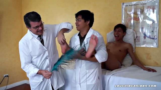 Rave just assumed that his doctor's name Dr. Tickles was just a peculiar name. But he didn't know that his perverted doctor also has a peculiar method to treat his young Asian patients. He uses tickle therapy to cure them of their ailment.