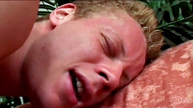 Ebony shemale sucks his cock and licks his ass