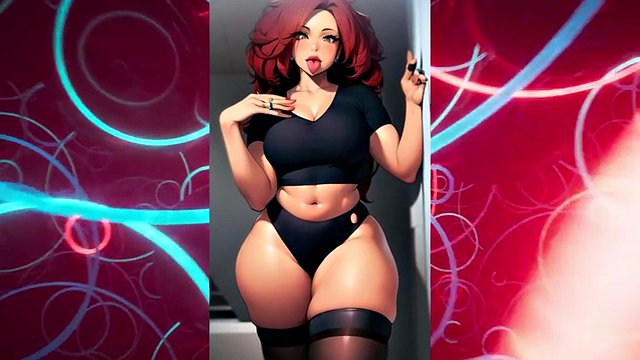 Big ass AI created hot babes smoldering on your screens