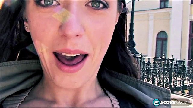 Busty Merilyn's Big-Tits Outdoor Striptease Part 1