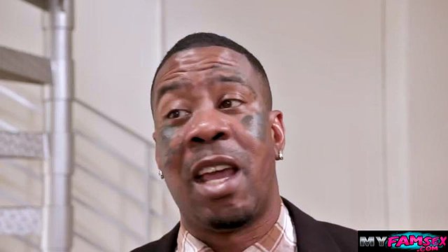 Fuck my pussy and cum on my face black stepdad
