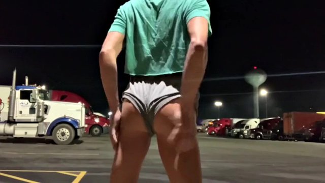 Rest areas, truck stops and she doesn't stop :) Public Slut ts