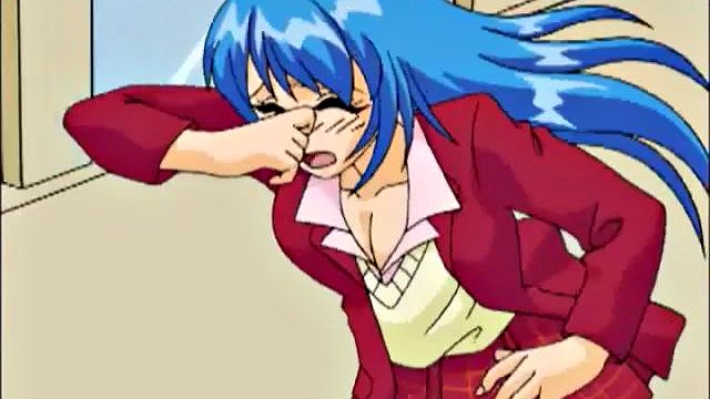A adolescente peituda adolescente hentai fode o professor