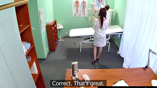 Nasty doctor loves to lick the patient and their hole