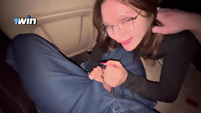 Risky fellatio in car during travel with duddys. Jizz in gullet - greatest Point of