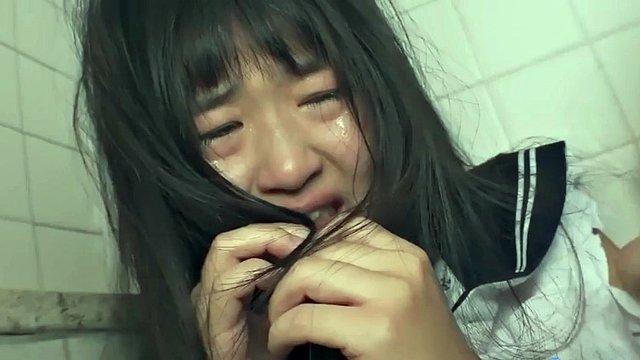 Kodama Rumi ambushed in public restroom gets creampie and squirt extreme BDSM action
