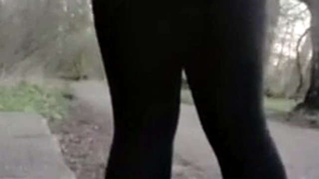 The best public anal with a big dildo and a big juicy ass in a park