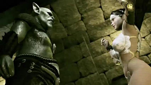 Nevěsta svatebního rituálu Goblinu