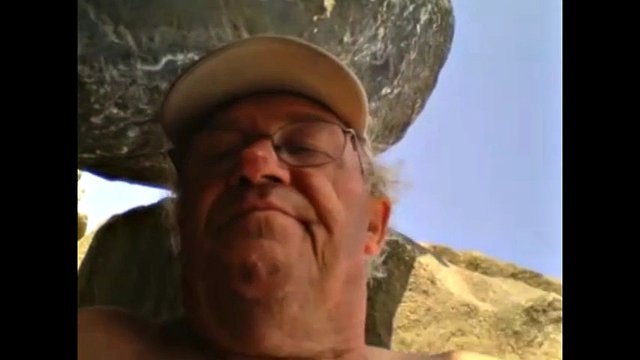 grandpa on the beach